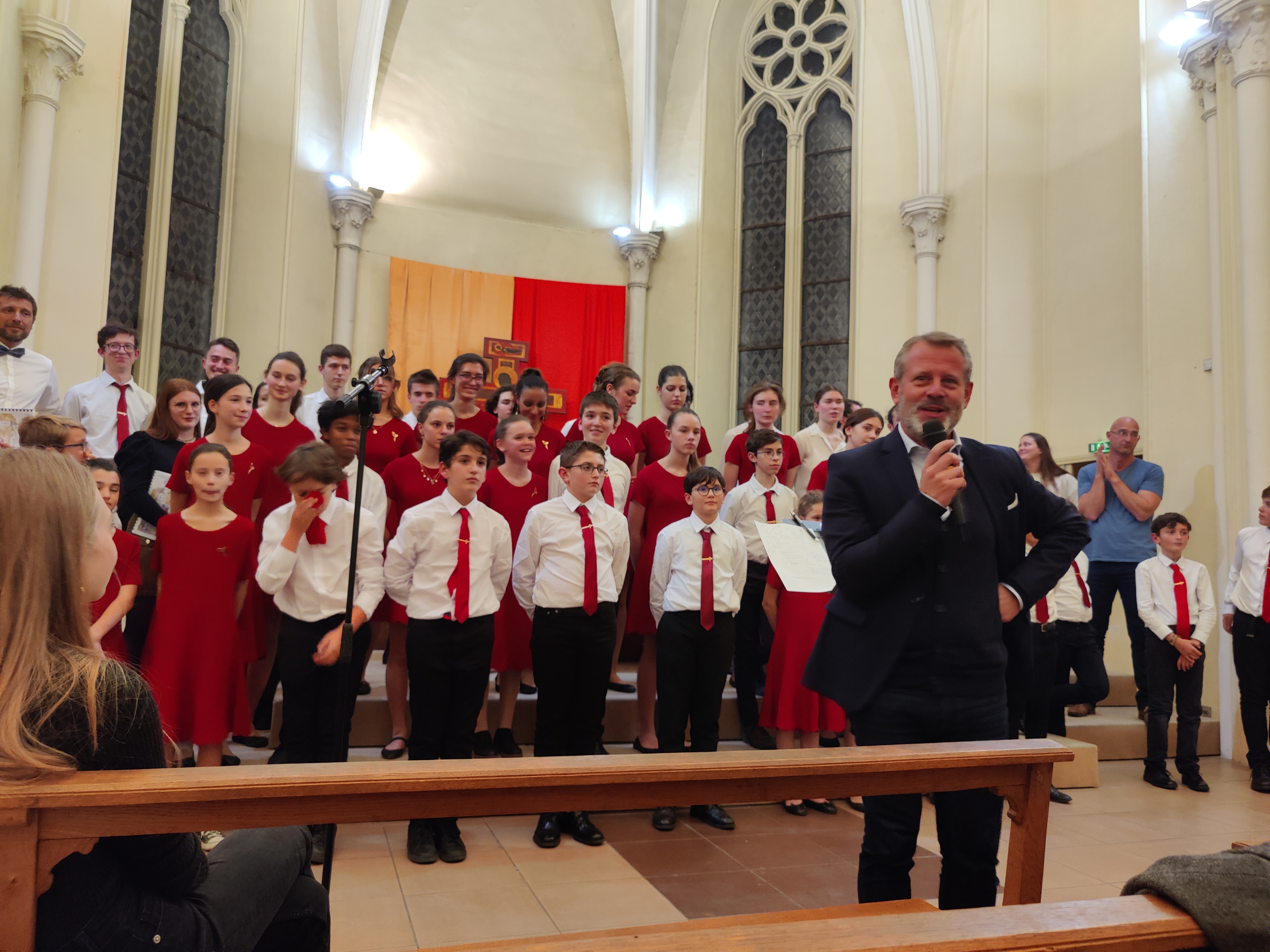 Une journée de chants pour la chorale Anguélos afin de célébrer la traditionnelle fête de la sainte Cécile, patronne des musiciens.